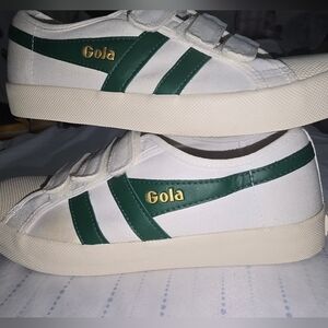 Gola Coaster Classic White and Green Trainers